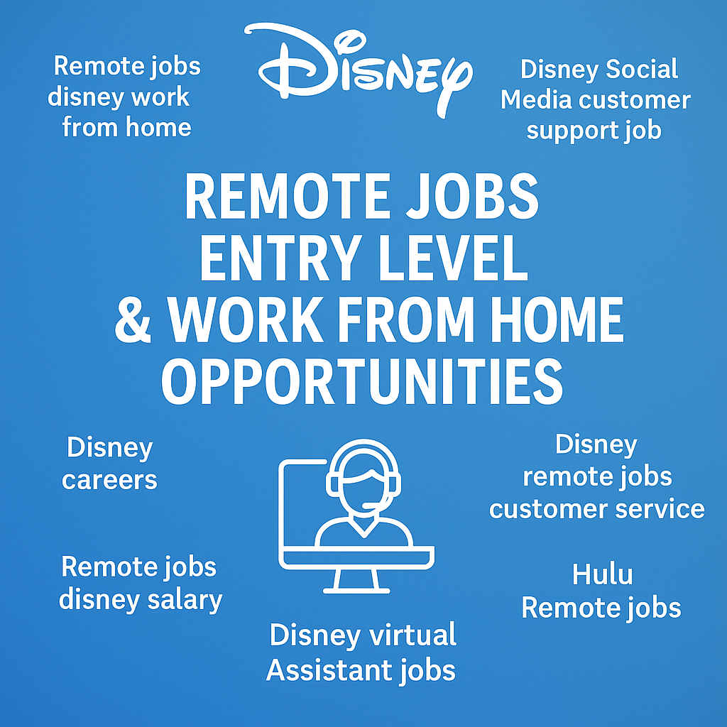 Disney Remote Jobs Entry Level Work from Home