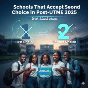 Schools That Accept Second Choice in Post-UTME 2025