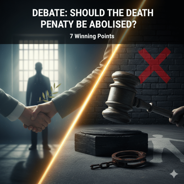Debate: The Death Penalty Should Be Abolished (7 Winning Points)